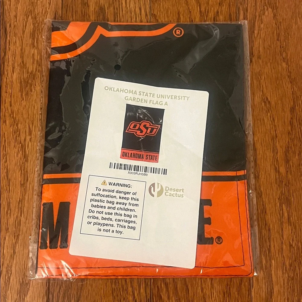 Oklahoma State University OSU Cowboys Black Orange NCAA Garden Yard Flag New